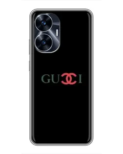 Чохол для Realme C55 з картинкою «Gucci — червоний градієнт»
