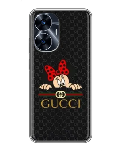 Чехол для Realme C55 с картинкой «Минни Маус Gucci — черный» Чехол для Realme C55 с картинкой «Минни Маус Gucci — черный»