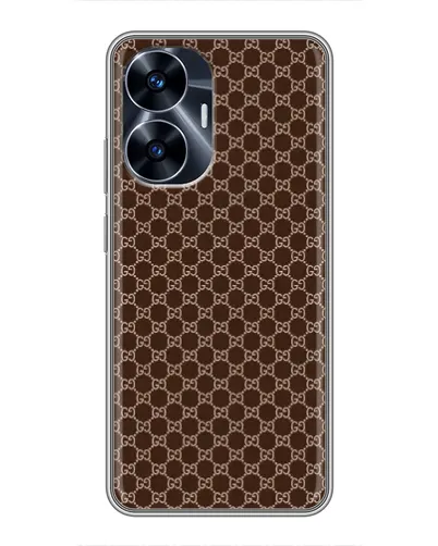 Чехол для Realme C55 с картинкой «Gucci — шоколадная сетка» Чехол для Realme C55 с картинкой «Gucci — шоколадная сетка»