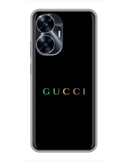Чохол для Realme C55 з картинкою «Gucci — неоновий мінімалізм»