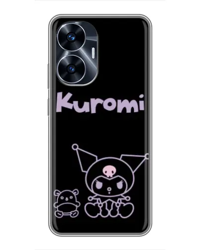 Чохол для Realme C55 з картинкою «Kuromi — чорний мінімалізм» Чохол для Realme C55 з картинкою «Kuromi — чорний мінімалізм»