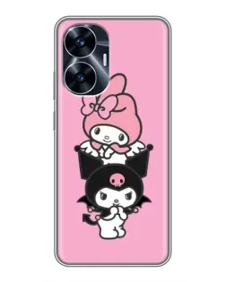 Чохол для Realme C55 з картинкою «My Melody та Kuromi» Чохол для Realme C55 з картинкою «My Melody та Kuromi»