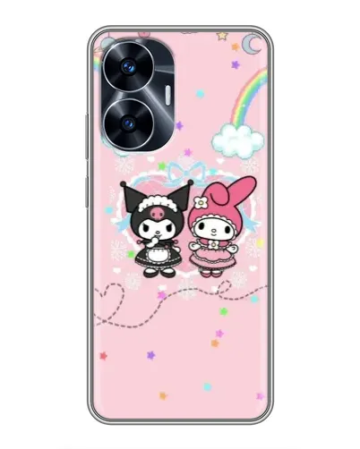 Чохол для Realme C55 з картинкою «My Melody та Kuromi» Чохол для Realme C55 з картинкою «My Melody та Kuromi»