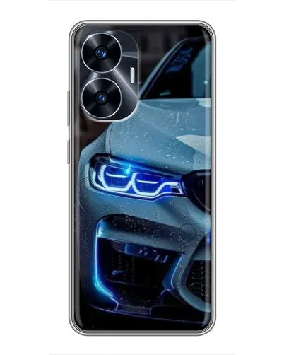 Чохол для Realme C55 з картинкою «Погляд BMW з синіми фарами» Чохол для Realme C55 з картинкою «Погляд BMW з синіми фарами»
