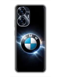Чохол для Realme C55 з картинкою «BMW — неонове сяйво» Чохол для Realme C55 з картинкою «BMW — неонове сяйво»