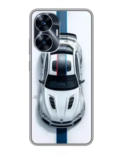 Чохол для Realme C55 з картинкою «Вид зверху — BMW M» Чохол для Realme C55 з картинкою «Вид зверху — BMW M»