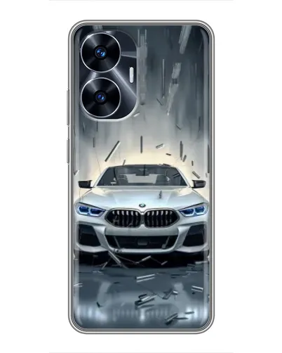 Чохол для Realme C55 з картинкою «BMW у світлі фар» Чохол для Realme C55 з картинкою «BMW у світлі фар»