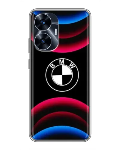 Чохол для Realme C55 з картинкою «Логотип BMW та неонові дуги» Чохол для Realme C55 з картинкою «Логотип BMW та неонові дуги»