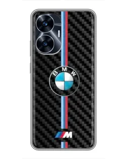 Чохол для Realme C55 з картинкою «Емблема BMW та карбон» Чохол для Realme C55 з картинкою «Емблема BMW та карбон»