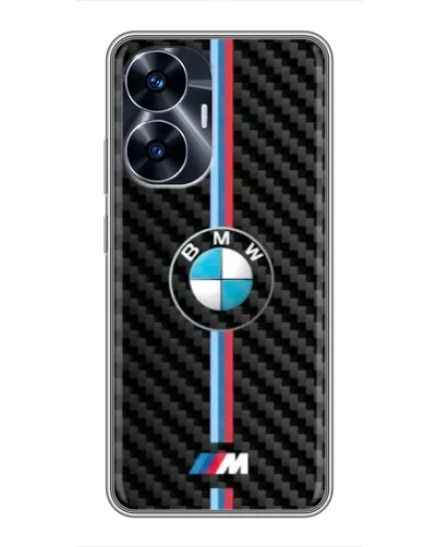 Чохол для Realme C55 з картинкою «Емблема BMW та карбон» Чохол для Realme C55 з картинкою «Емблема BMW та карбон»