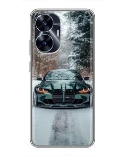Чохол для Realme C55 з картинкою «BMW у зимовому лісі» Чохол для Realme C55 з картинкою «BMW у зимовому лісі»