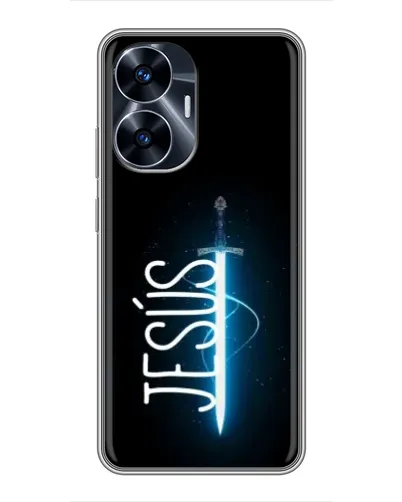 Чехол для Realme C55 с картинкой «Меч Духа Jesus» Чехол для Realme C55 с картинкой «Меч Духа Jesus»