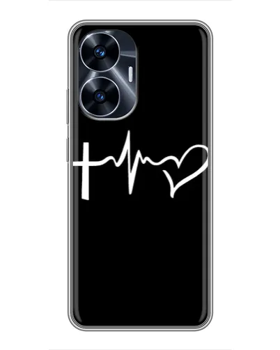 Чехол для Realme C55 с картинкой «Пульс веры» Чехол для Realme C55 с картинкой «Пульс веры»
