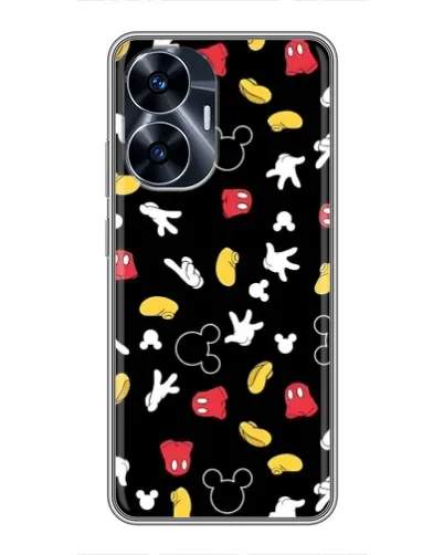 Чехол для Realme C55 с картинкой «Графический принт лапок» Чехол для Realme C55 с картинкой «Графический принт лапок»