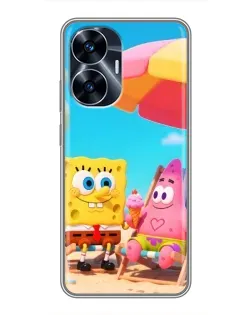 Чехол для Realme C55 с картинкой «Отдых на пляже»