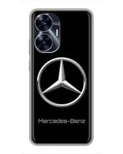 Чехол для Realme C55 с картинкой «Mercedes Silver Logo»