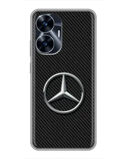 Чехол для Realme C55 с картинкой «Карбоновый Mercedes стиль» Чехол для Realme C55 с картинкой «Карбоновый Mercedes стиль»