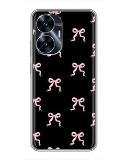 Чехол для Realme C55 с картинкой «Бант-цветок»