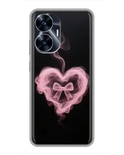 Чехол для Realme C55 с картинкой «Дымчатое сердце»