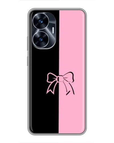 Чехол для Realme C55 с картинкой «Половинки банта» Чехол для Realme C55 с картинкой «Половинки банта»