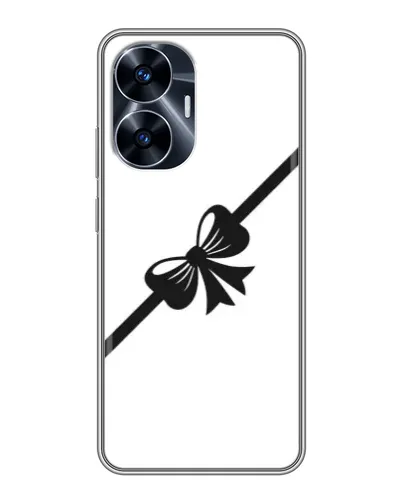 Чехол для Realme C55 с картинкой «Диагональный бант» Чехол для Realme C55 с картинкой «Диагональный бант»
