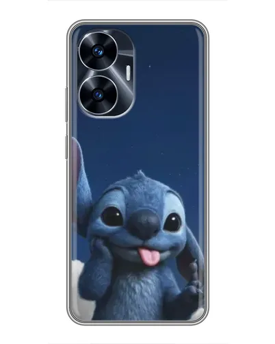 Чехол для Realme C55 с картинкой «Стич в облаках» Чехол для Realme C55 с картинкой «Стич в облаках»