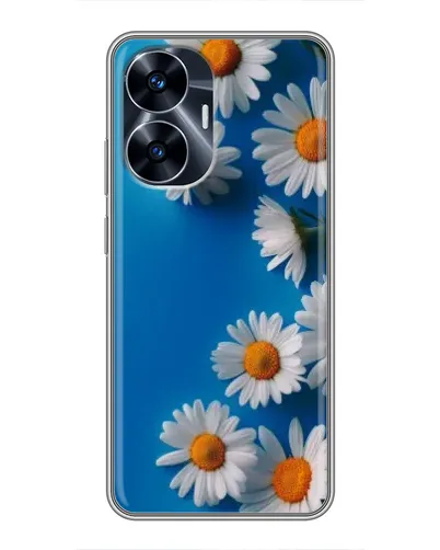 Чехол для Realme C55 с картинкой «Белоснежные маргаритки»