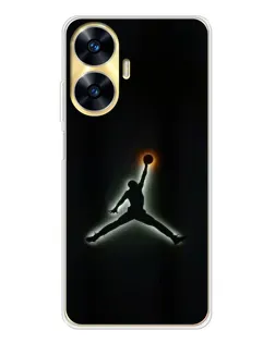 Чехол для Realme C56 с картинкой «Jordan Gradient Logo»