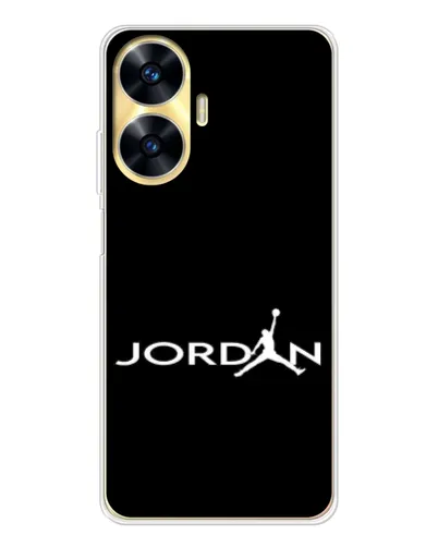 Чехол для Realme C56 с картинкой «Jordan White Logo» Чехол для Realme C56 с картинкой «Jordan White Logo»
