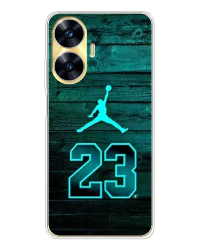 Чехол для Realme C56 с картинкой «Jordan Cyan 23» Чехол для Realme C56 с картинкой «Jordan Cyan 23»