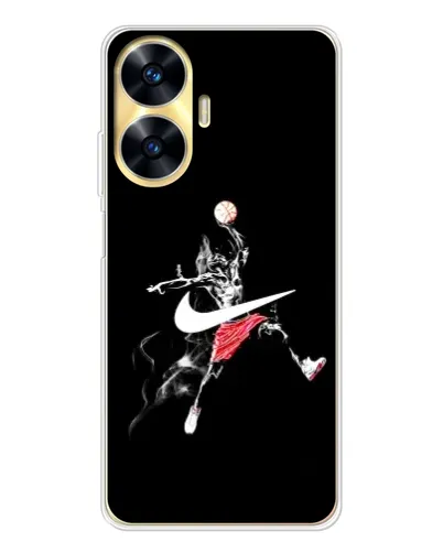 Чехол для Realme C56 с картинкой «Jordan Jumpman» Чехол для Realme C56 с картинкой «Jordan Jumpman»