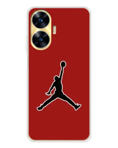 Чехол для Realme C56 с картинкой «Jordan Red Back» Чехол для Realme C56 с картинкой «Jordan Red Back»