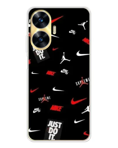 Чехол для Realme C56 с картинкой «Nike Mix Pattern» Чехол для Realme C56 с картинкой «Nike Mix Pattern»