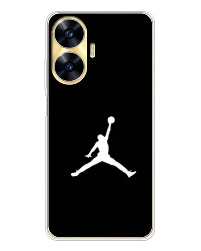 Чехол для Realme C56 с картинкой «Jordan Silhouette» Чехол для Realme C56 с картинкой «Jordan Silhouette»