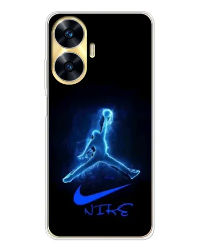 Чехол для Realme C56 с картинкой «Jordan Neon Blue» Чехол для Realme C56 с картинкой «Jordan Neon Blue»