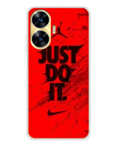 Чехол для Realme C56 с картинкой «Nike Just Do It» Чехол для Realme C56 с картинкой «Nike Just Do It»