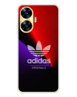 Чехол для Realme C56 с картинкой «Adidas Red Neon»