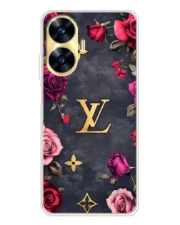 Чехол для Realme C56 с картинкой «Цветочный Louis Vuitton»