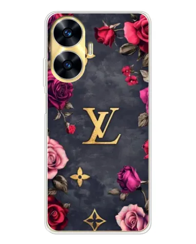 Чехол для Realme C56 с картинкой «Цветочный Louis Vuitton» Чехол для Realme C56 с картинкой «Цветочный Louis Vuitton»