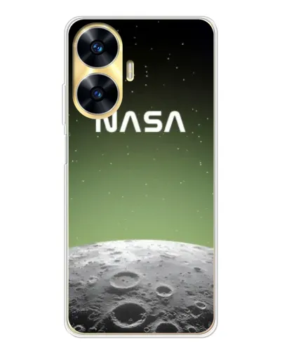 Чехол для Realme C56 с картинкой «NASA — лунный градиент» Чехол для Realme C56 с картинкой «NASA — лунный градиент»