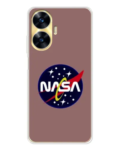 Чехол для Realme C56 с картинкой «NASA — ретро космос» Чехол для Realme C56 с картинкой «NASA — ретро космос»