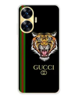 Чехол для Realme C56 с картинкой «Тигр Gucci»