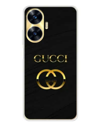 Чехол для Realme C56 с картинкой «Золотой логотип Gucci» Чехол для Realme C56 с картинкой «Золотой логотип Gucci»