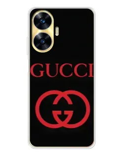 Чохол для Realme C56 з картинкою «Gucci — червоний логотип»