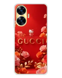Чохол для Realme C56 з картинкою «Gucci — золотий сад»