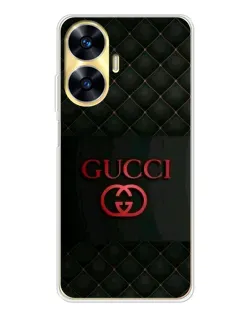 Чохол для Realme C56 з картинкою «Gucci — стьобаний чорний»