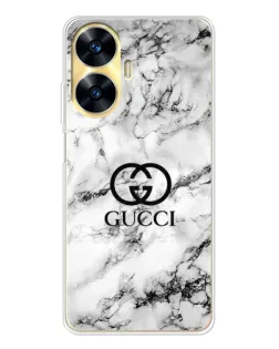 Чохол для Realme C56 з картинкою «Gucci — мармуровий шик»