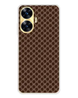 Чохол для Realme C56 з картинкою «Gucci — шоколадна сітка»