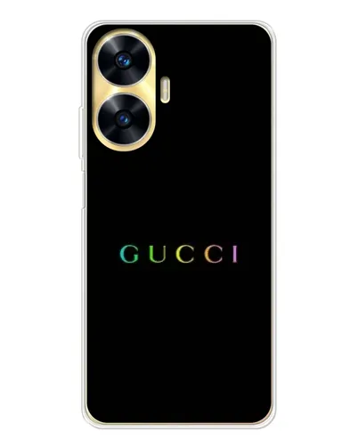 Чехол для Realme C56 с картинкой «Gucci — неоновый минимализм» Чехол для Realme C56 с картинкой «Gucci — неоновый минимализм»