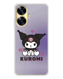 Чехол для Realme C56 с картинкой «Kuromi — фиолетовый арт» Чехол для Realme C56 с картинкой «Kuromi — фиолетовый арт»